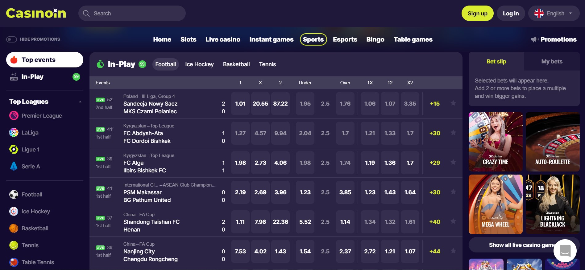 Casinoin Casino sport