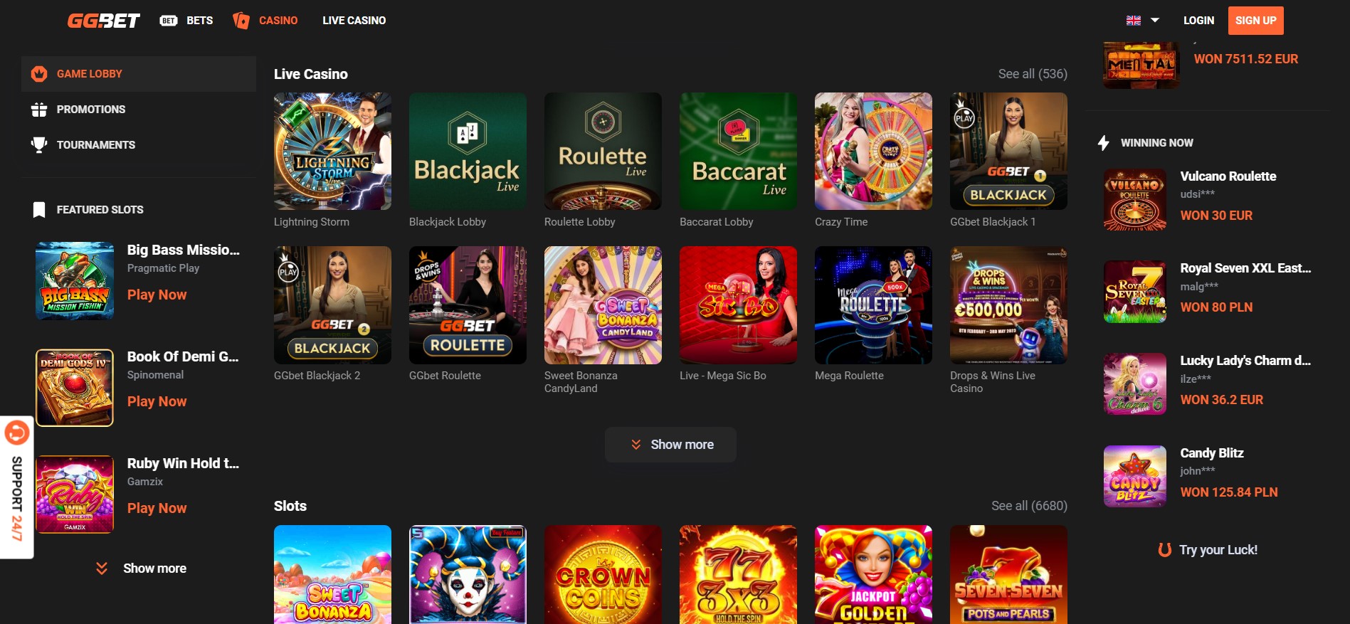 GG Bet casino 3