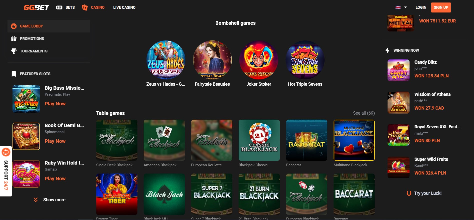 GG Bet casino 4