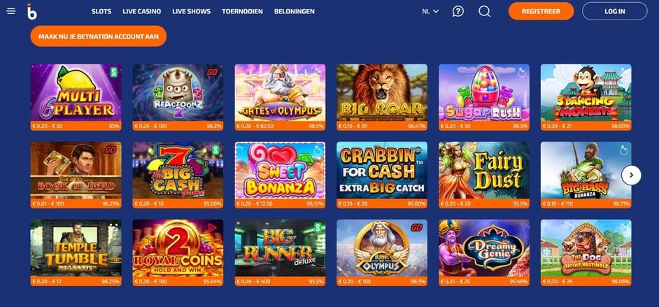Betnation Casino Screenshot 2
