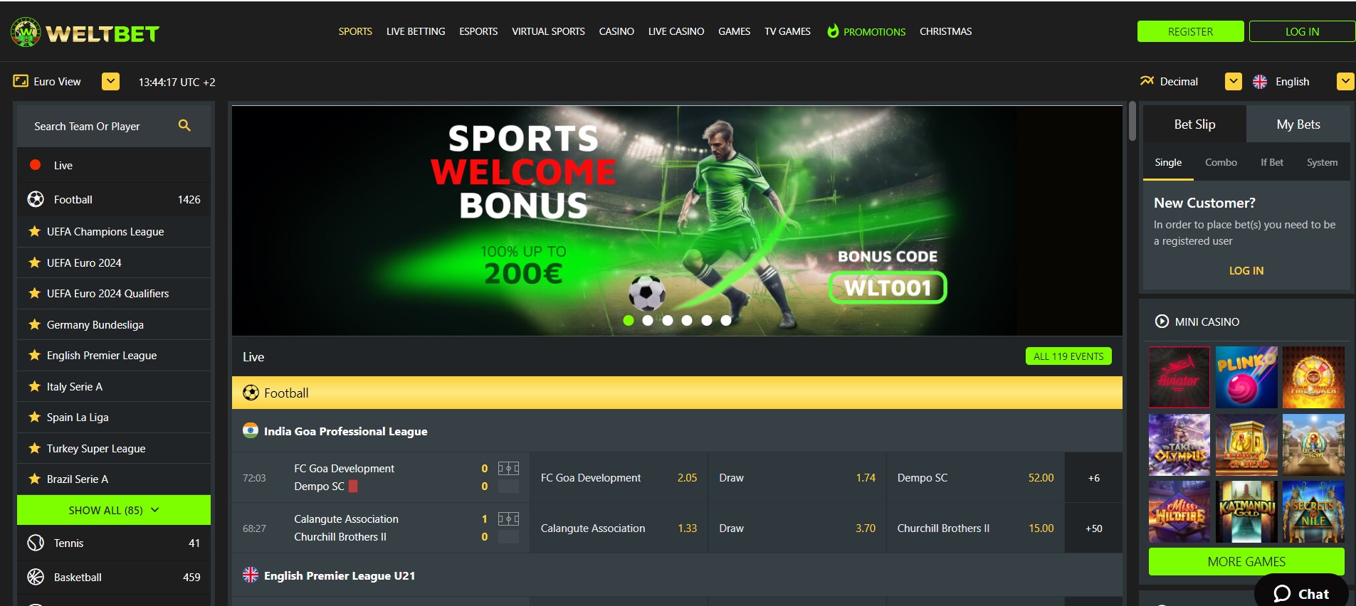 Weltbet casino sport