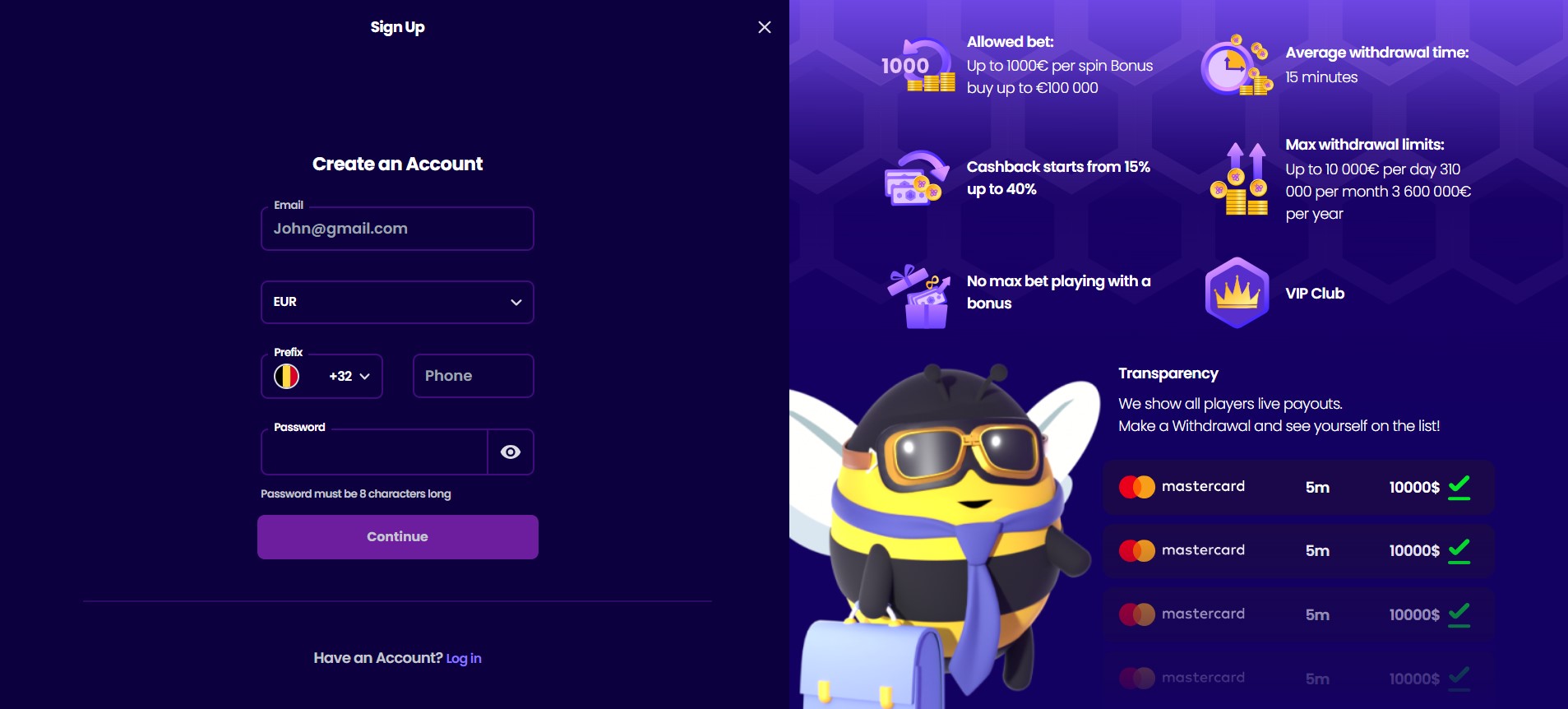 Wazbee casino 6
