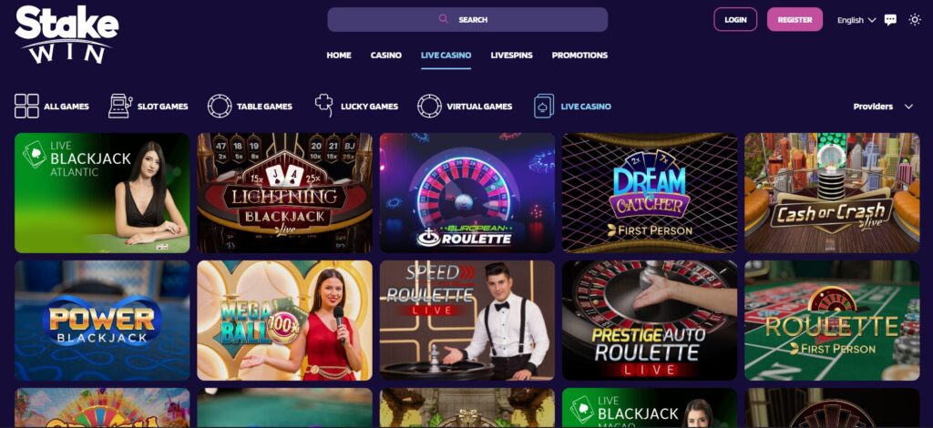 StakeWin Casino spellen