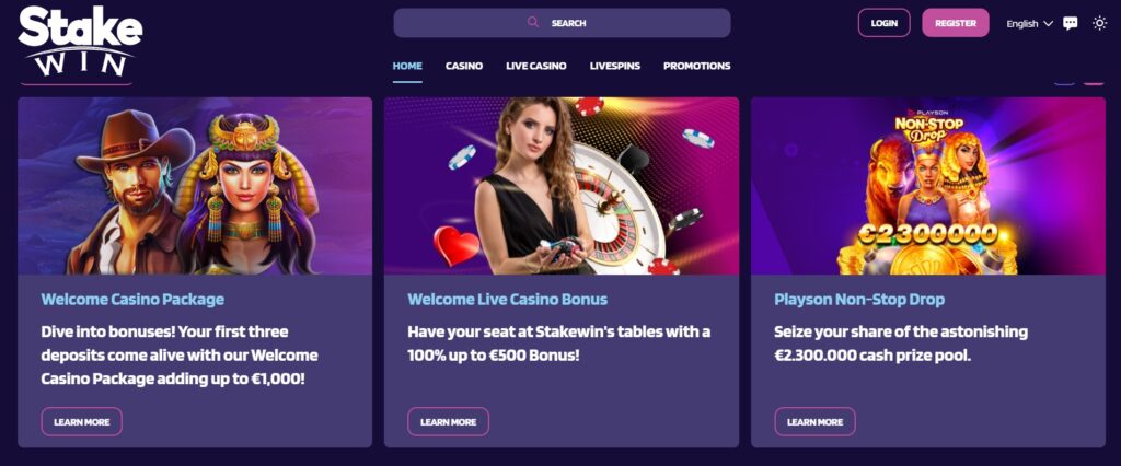StakeWin casino bonussen