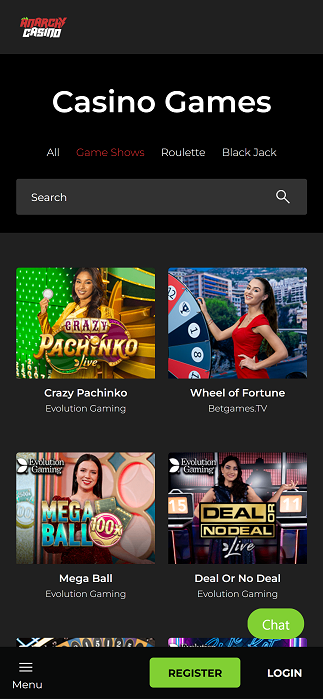 Anarchy Casino mobile