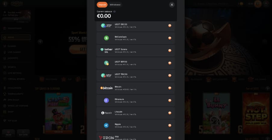 Cryptovaluta bij Gransino